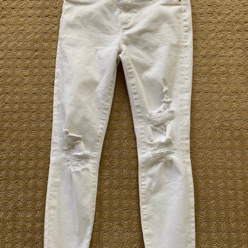 Abercrombie white jeans